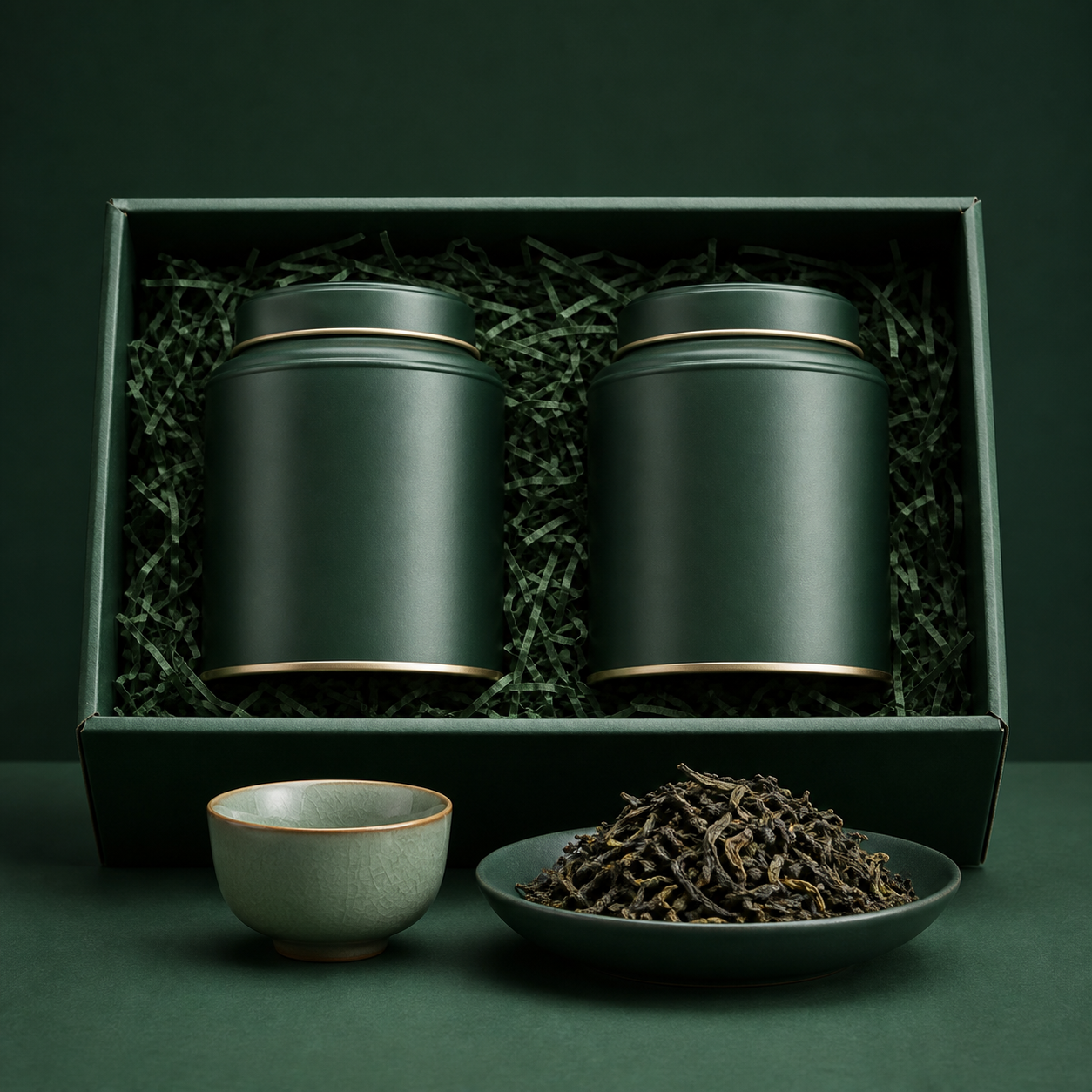 云岭春芽原叶茶礼盒